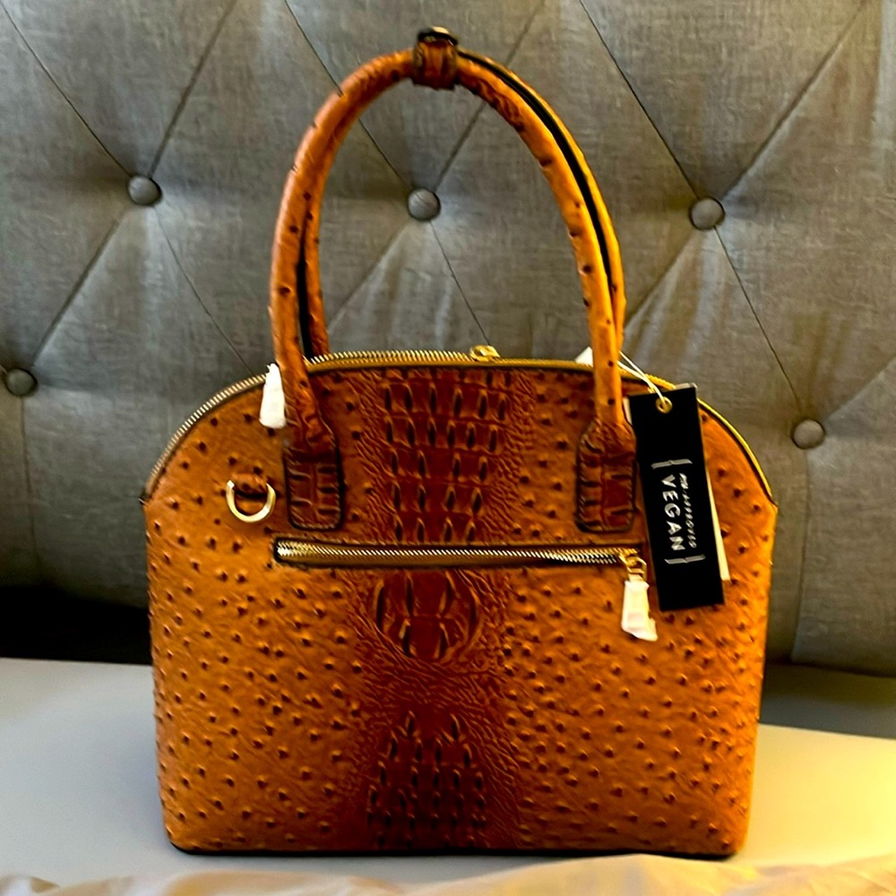 NWT Isabelle Vegan Satchel with Strap.